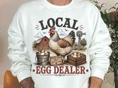 Local Egg Dealer Vintage Farm PNG SVG artprintfile 