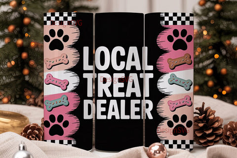Local Treat Dealer 20oz Tumbler Wrap Sublimation DesignSVG 
