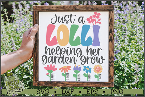 Lolli Helping Her Garden Grow SVG File SVG Crunchy Pickle 