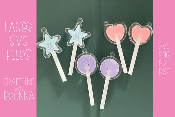 Lollipop Earring Bundle Laser SVG Files SVG Crafting With Brenna 