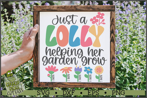 Lolly Helping Her Garden Grow SVG File SVG Crunchy Pickle 
