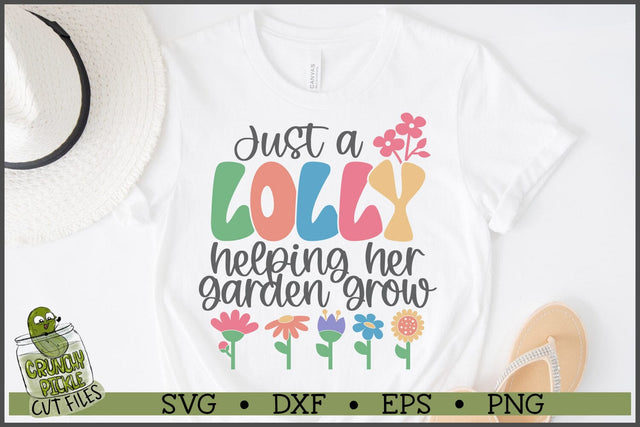 Lolly Helping Her Garden Grow SVG File SVG Crunchy Pickle 