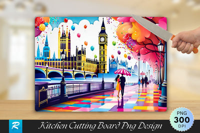 London Painting Cutting Board Sublimation Regulrcrative 
