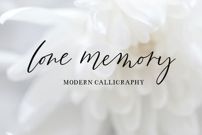 Lone Memory Script Font Beck McCormick 