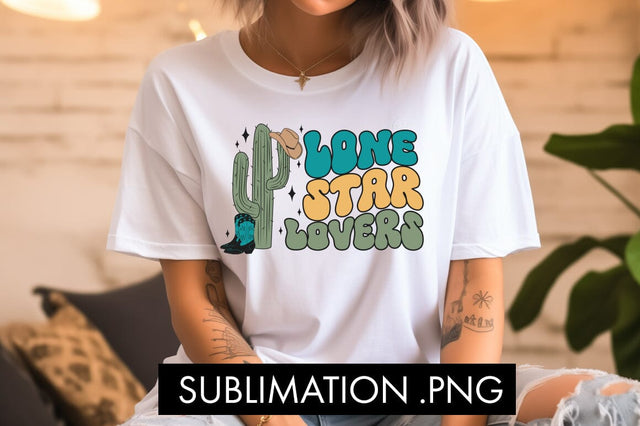 Lone Star Lovers PNG Sublimation Sublimation Freeling Design House 