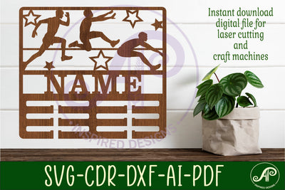 Long jump male medal holder, SVG, sports SVG APInspireddesigns 