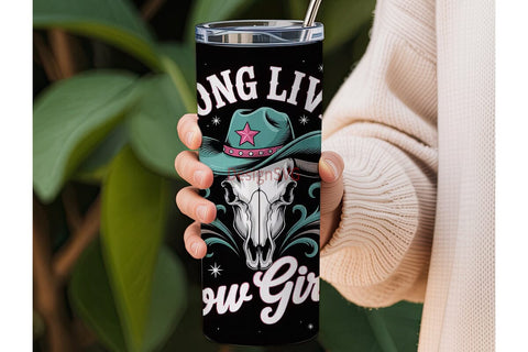 Long Live Cowgirls 20oz Tumbler Wrap Sublimation DesignSVG 