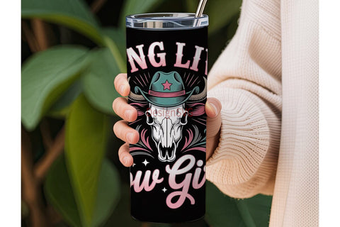 Long Live Cowgirls 20oz Tumbler Wrap Sublimation DesignSVG 