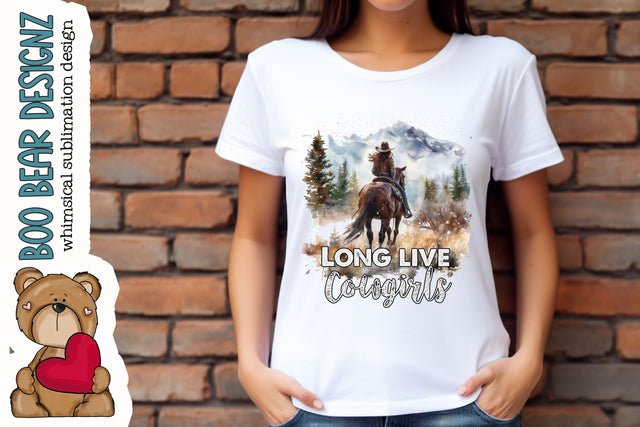 Long Live Cowgirls Clipart Sublimation Boo Bear Designz 