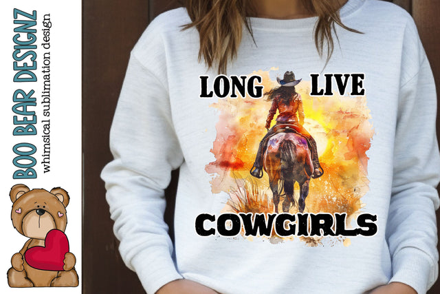 Long Live Cowgirls Clipart Sublimation Boo Bear Designz 