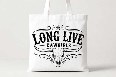 Long Live Cowgirls PNG | Western Cow Skull PNG SVG BillahCrafts 