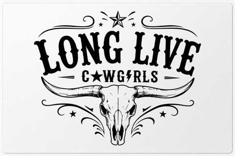 Long Live Cowgirls PNG | Western Cow Skull PNG SVG BillahCrafts 