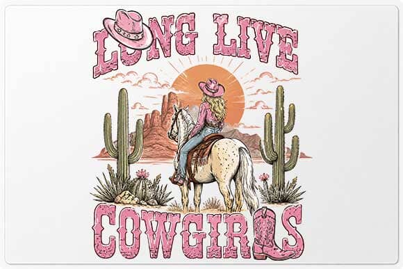 Long Live Cowgirls PNG | Western Horse Cowgirl PNG SVG BillahCrafts 