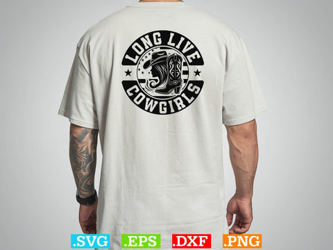 Long Live Cowgirls svg ,Desert Cowboys Svg, Western Svg, Cowgirl Svg, Cowboy Ranch silhouette, Desert Cactus Svg SVG Creativeart88 