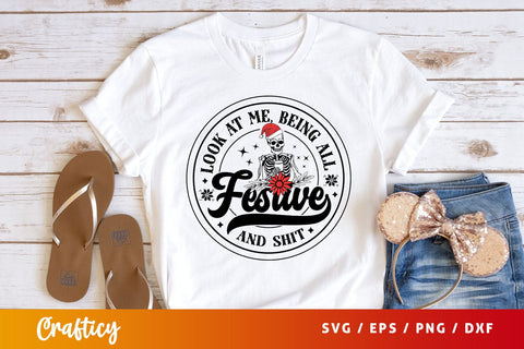 Look at me, being all festive and shit Svg Design SVG Designangry 