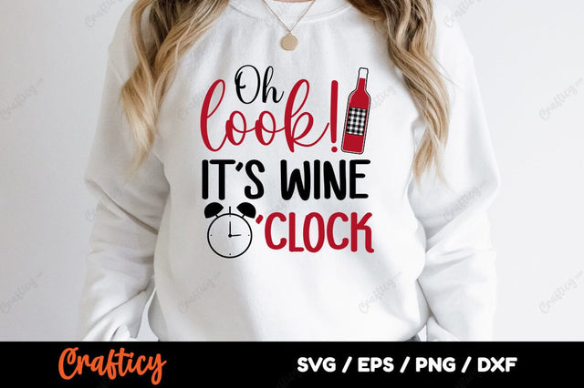 Look Its Wine Oclock SVG Design SVG Designangry 