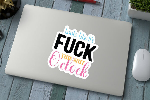 looks like it s fuck this shit oclock SVG Angelina750 