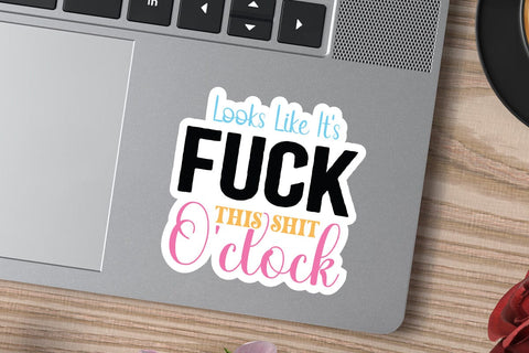 looks like it s fuck this shit oclock SVG Angelina750 