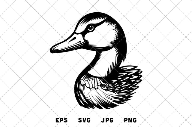 Loon Duck Mascot Graphics - JPG, SVG, PNG, EPS - Digital Download with Commercial License for Cricut, Silhouette, Scan N Cut Crafting SVG Loveleen Kaur 