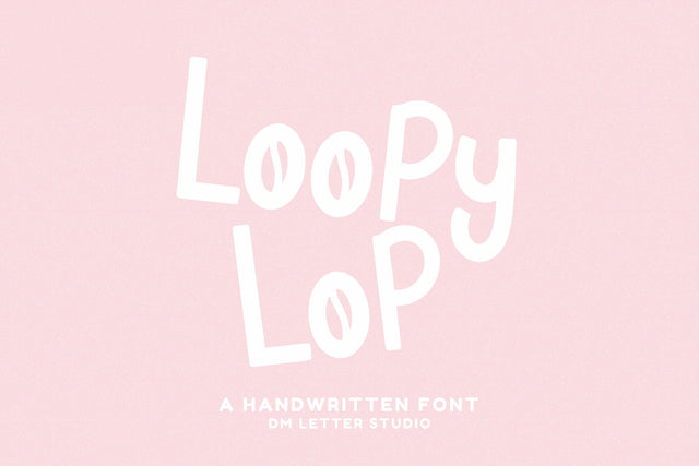 Loopy Lop Font Dm Letter Studio 