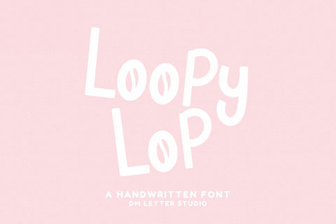 Loopy Lop Font Dm Letter Studio 