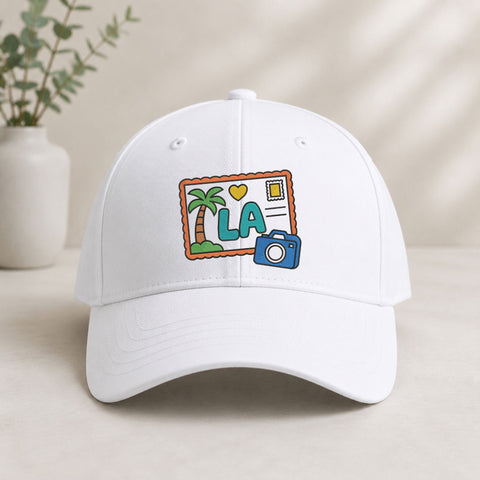 Los Angeles Postcard Machine Embroidery Design – LA Travel Camera Palm Tree Vacation Design Embroidery/Applique DESIGNS PatternFeed8 