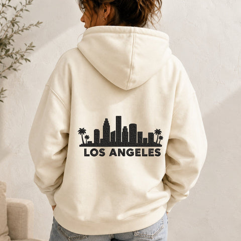 Los Angeles Skyline Embroidery Design – LA City Palm Trees Machine Embroidery File Embroidery/Applique DESIGNS PatternFeed8 