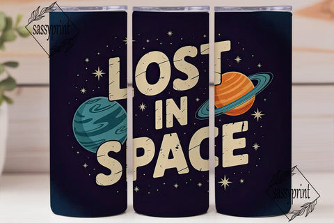 Lost in Space 20oz Tumbler Wrap Sublimation sassyprint 