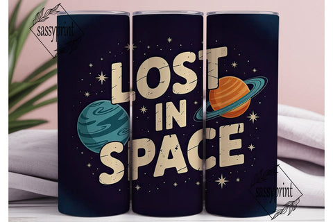 Lost in Space 20oz Tumbler Wrap Sublimation sassyprint 
