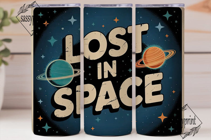 Lost in Space 20oz Tumbler Wrap Sublimation sassyprint 