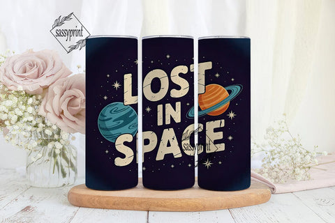 Lost in Space 20oz Tumbler Wrap Sublimation sassyprint 