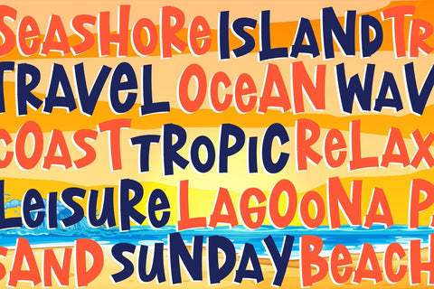 Lost Island Font Dm Letter Studio 