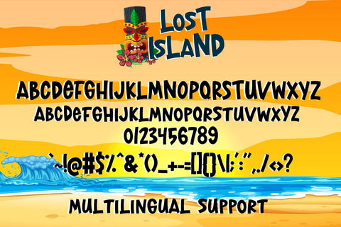Lost Island Font Dm Letter Studio 