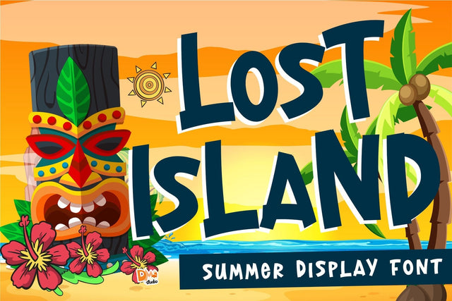 Lost Island Font Dm Letter Studio 