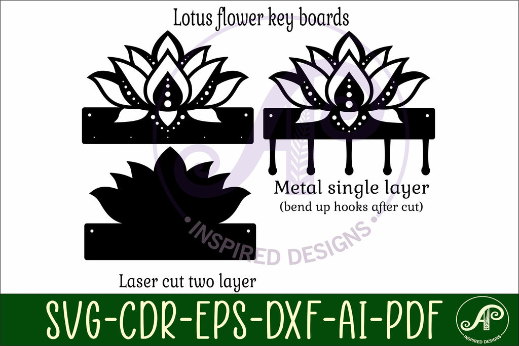 Key Racks Flowetr Lotus Flower Key holder designs for wood and metal - So Fontsy