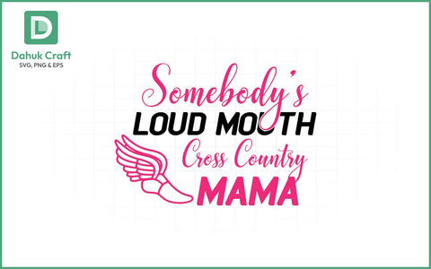 Loud Cross Country Mama SVG Country Mama SVG PNG & EPS V1 SVG dahukdesign 