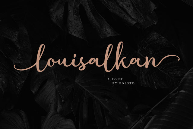 Louisalkan | Handwritten Font Font Fadeline Std. 