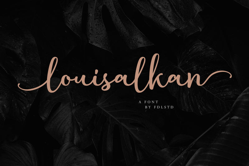 Louisalkan | Handwritten Font Font Fadeline Std. 