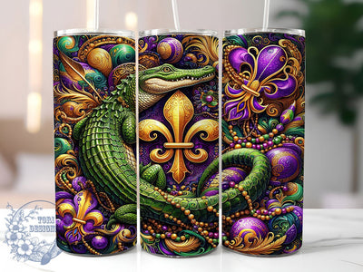 Louisiana Mardi Gras Western Tumbler, Carnival Cowboy Wrap, Festive Party Cup, 20oz Sublimation Wrap, New Orleans Celebration Tumbler, Colorful Western Design Cup, Mardi Gras Country Theme Wrap Sublimation ToriDesigns 