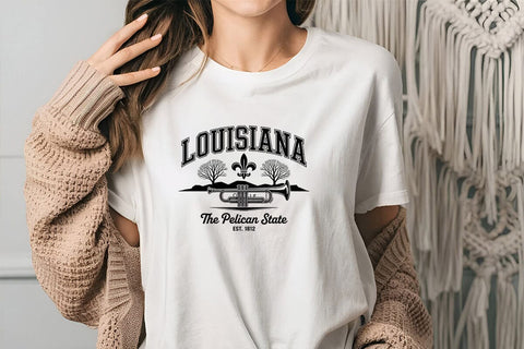 Louisiana The Pelican State Est. 1812 SVG Angelina750 