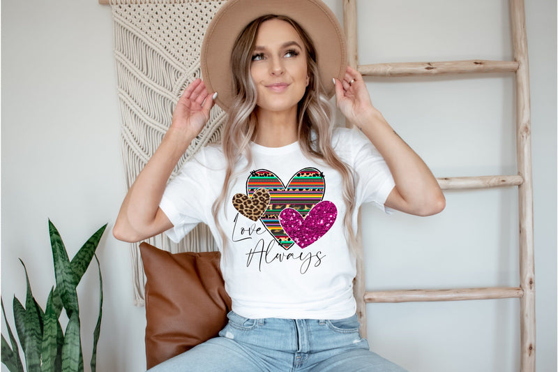 Love Always Printable Sticker Set | 4 Romantic Valentine PNG Bundle | Classic Love Sublimation Collection Sublimation Print Perfect Design Shop 