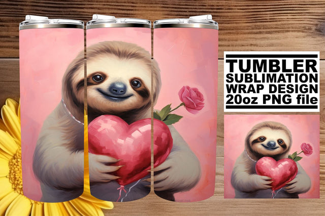 Love and Heart Balloon Tumbler Design Sublimation afrosvg 