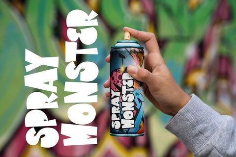 Love and Rock - Display Graffiti font Font Mozzatype 