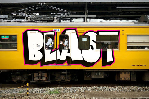 Love and Rock - Display Graffiti font Font Mozzatype 
