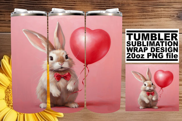 Love Animals with Heart Balloon Tumbler Wrap Sublimation afrosvg 