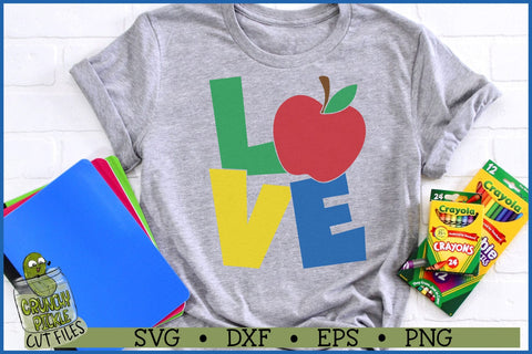 Love Apple SVG File SVG Crunchy Pickle 