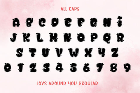 Love Around You Font Duo Font AnningArts Design 