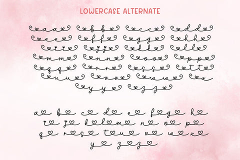 Love Around You Font Duo Font AnningArts Design 