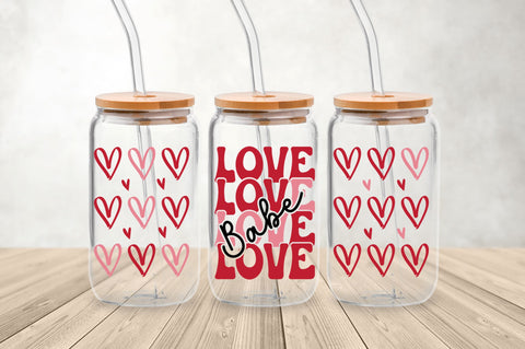 Love babe Can Glass Wrap svg Design SVG Regulrcrative 