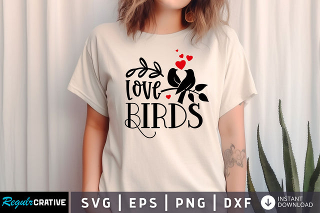 Love birds SVG design SVG Regulrcrative 